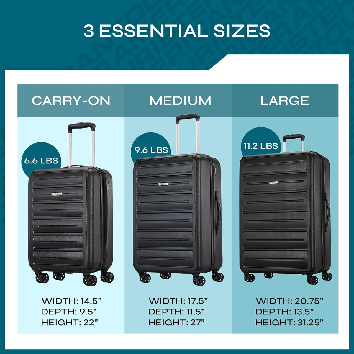 Westridge Hardside Luggage Set with Spinner Wheels, Holly Red, Carry-On