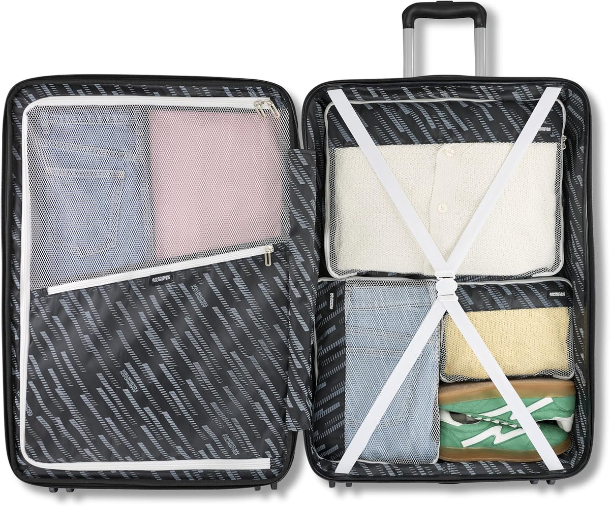 Westridge Hardside Luggage Set with Spinner Wheels, Holly Red, Carry-On