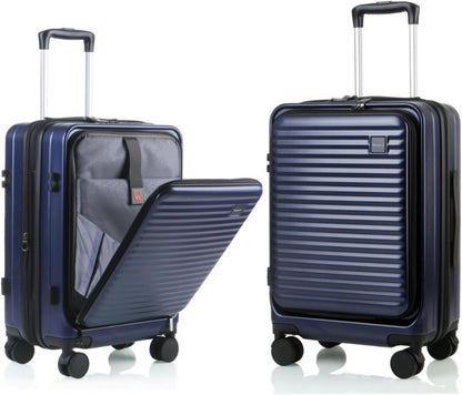 20 Inch Carry On Luggage, Hard shell Suitcases with Wheels | Airline Approved, Lightweight Polycarbonate, Expandable, 4 Spinner Wheels, TSA Lock, Suitcase with laptop Compartment