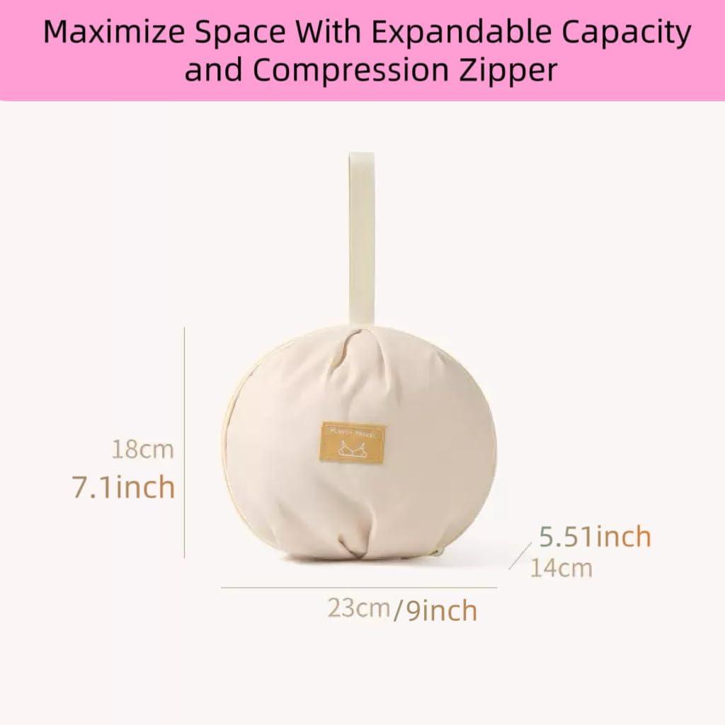 Travel Underwear Organizer Bag:Portable Luggage Organizer for women, Multi-Compartment Storage Bag for Clothes, Bras, and Accessories, Ideal for Suitcases and Carry-Ons