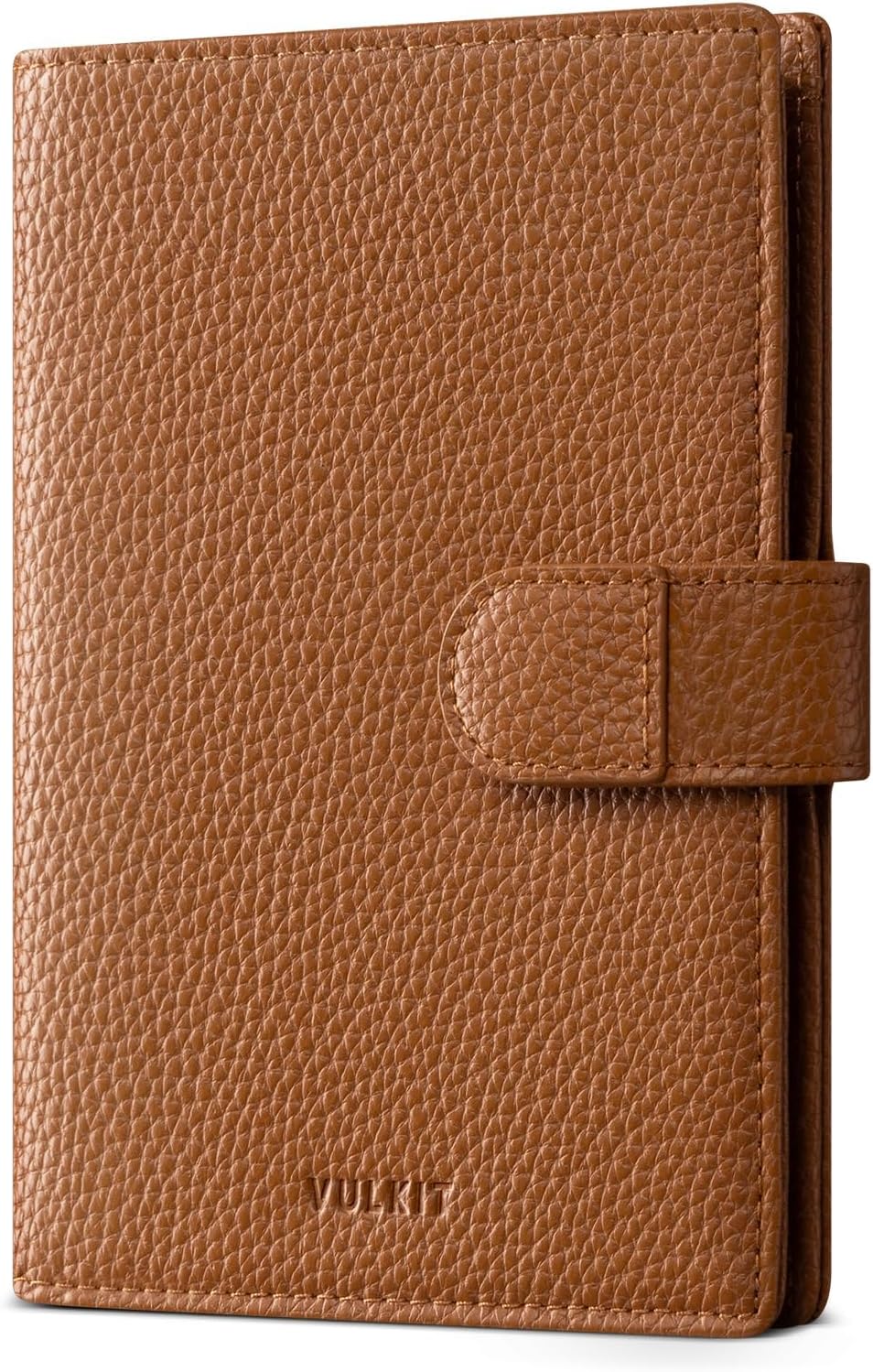 Leather Passport Travel Wallet for 2 Passports Pocket Slim Double Passport Holder RFID Blocking with ID Window for Women or Men