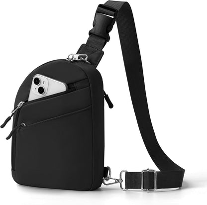 Anti Theft Crossbody Bags for Women Men, Small Sling Crossbody Bag Travel Purse Shoulder Wallet with RFID Blocking