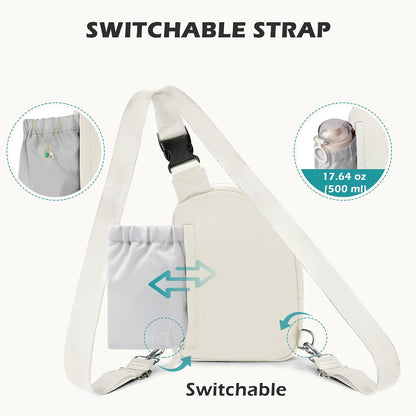 Anti Theft Crossbody Bags for Women Men, Small Sling Crossbody Bag Travel Purse Shoulder Wallet with RFID Blocking