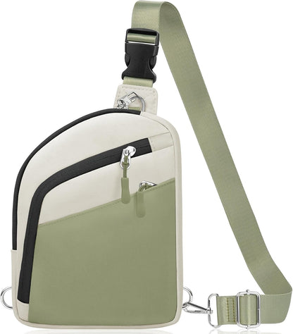 Anti Theft Crossbody Bags for Women Men, Small Sling Crossbody Bag Travel Purse Shoulder Wallet with RFID Blocking