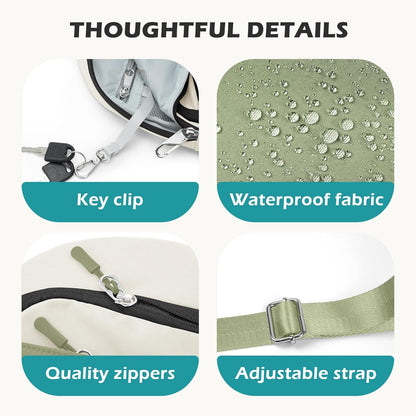Anti Theft Crossbody Bags for Women Men, Small Sling Crossbody Bag Travel Purse Shoulder Wallet with RFID Blocking