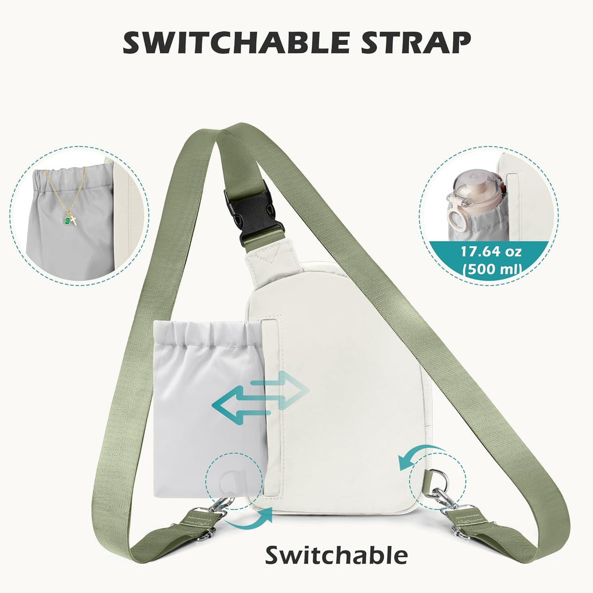 Anti Theft Crossbody Bags for Women Men, Small Sling Crossbody Bag Travel Purse Shoulder Wallet with RFID Blocking