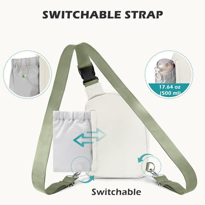 Anti Theft Crossbody Bags for Women Men, Small Sling Crossbody Bag Travel Purse Shoulder Wallet with RFID Blocking