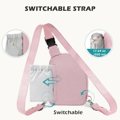 Anti Theft Crossbody Bags for Women Men, Small Sling Crossbody Bag Travel Purse Shoulder Wallet with RFID Blocking