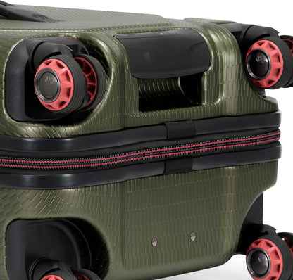 Maxporter II Polycarbonate Hardside Trunk with Spinner Wheels, Navy, 22-Inch Carry-on Luggage