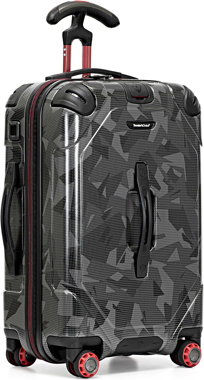 Maxporter II Polycarbonate Hardside Trunk with Spinner Wheels, Navy, 22-Inch Carry-on Luggage