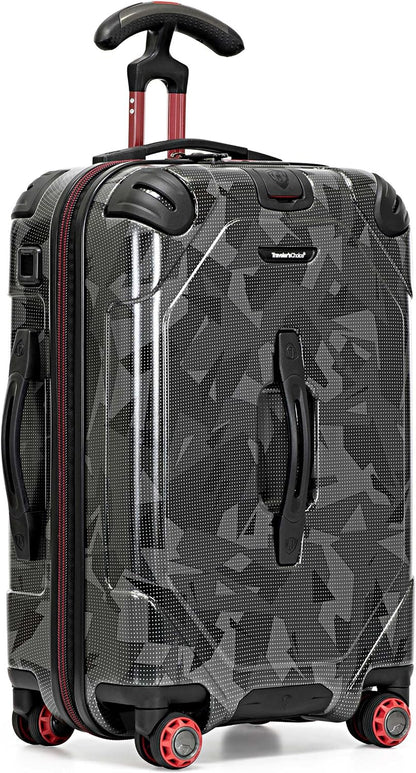 Maxporter II Polycarbonate Hardside Trunk with Spinner Wheels, Navy, 22-Inch Carry-on Luggage