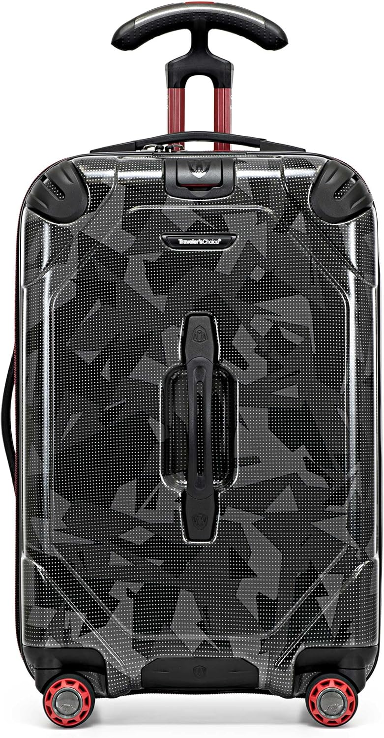 Maxporter II Polycarbonate Hardside Trunk with Spinner Wheels, Navy, 22-Inch Carry-on Luggage