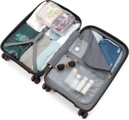 Maxporter II Polycarbonate Hardside Trunk with Spinner Wheels, Navy, 22-Inch Carry-on Luggage