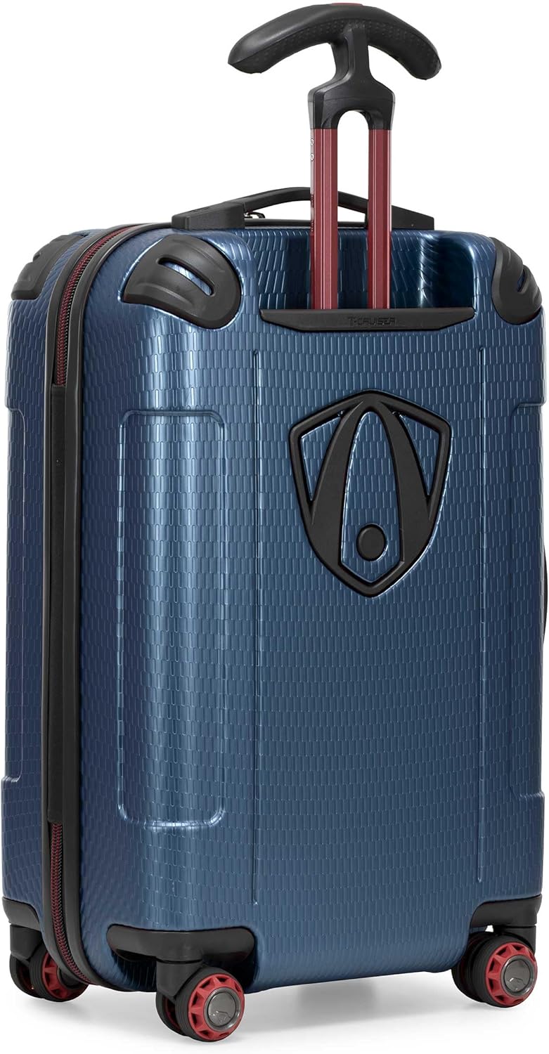 Maxporter II Polycarbonate Hardside Trunk with Spinner Wheels, Navy, 22-Inch Carry-on Luggage