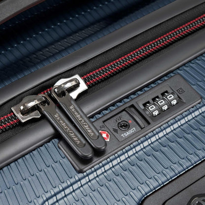 Maxporter II Polycarbonate Hardside Trunk with Spinner Wheels, Navy, 22-Inch Carry-on Luggage