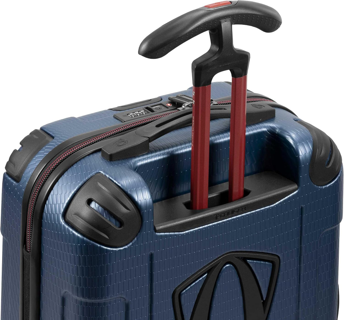 Maxporter II Polycarbonate Hardside Trunk with Spinner Wheels, Navy, 22-Inch Carry-on Luggage