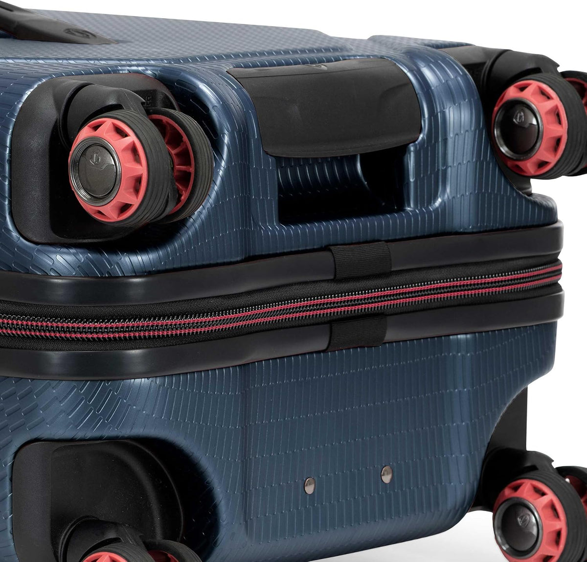 Maxporter II Polycarbonate Hardside Trunk with Spinner Wheels, Navy, 22-Inch Carry-on Luggage