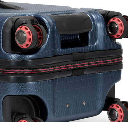 Maxporter II Polycarbonate Hardside Trunk with Spinner Wheels, Navy, 22-Inch Carry-on Luggage