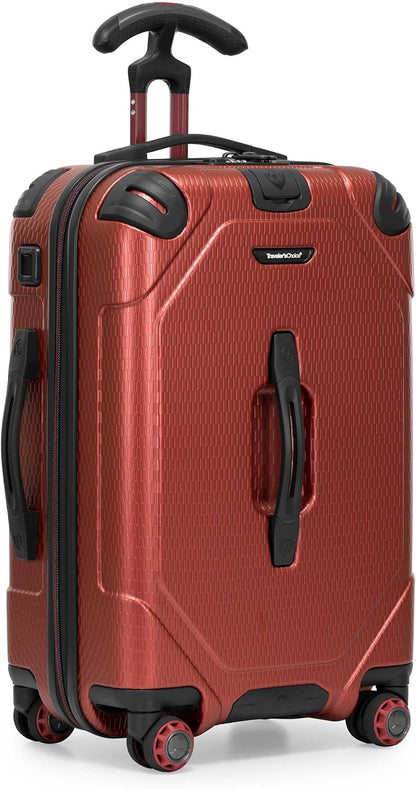 Maxporter II Polycarbonate Hardside Trunk with Spinner Wheels, Navy, 22-Inch Carry-on Luggage