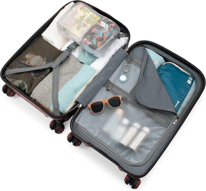 Maxporter II Polycarbonate Hardside Trunk with Spinner Wheels, Navy, 22-Inch Carry-on Luggage