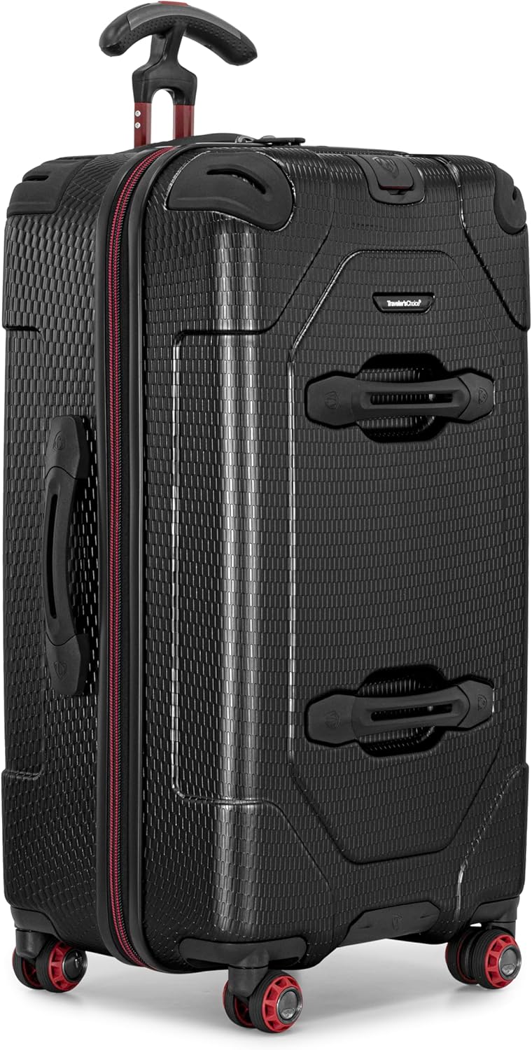 Maxporter II Polycarbonate Hardside Trunk with Spinner Wheels, Navy, 22-Inch Carry-on Luggage