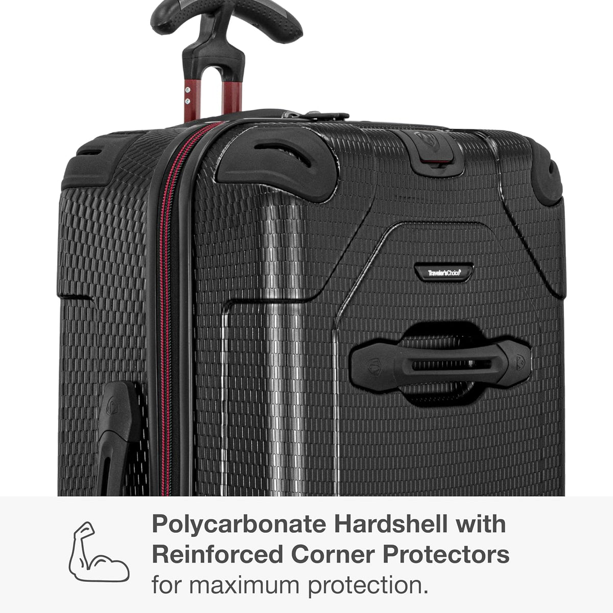 Maxporter II Polycarbonate Hardside Trunk with Spinner Wheels, Navy, 22-Inch Carry-on Luggage