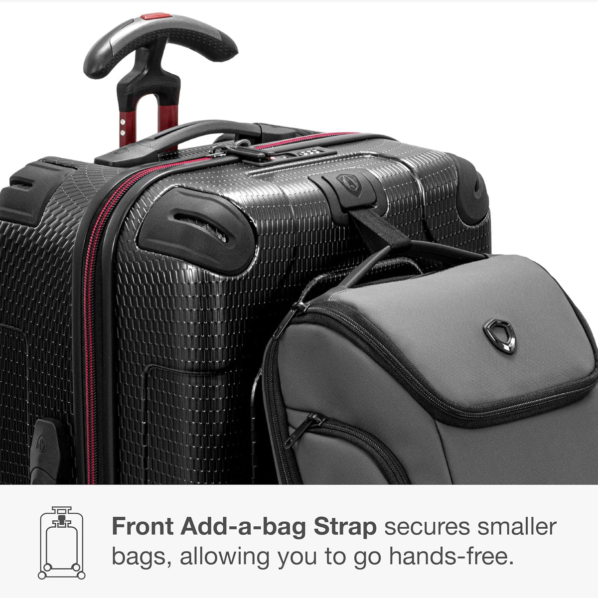 Maxporter II Polycarbonate Hardside Trunk with Spinner Wheels, Navy, 22-Inch Carry-on Luggage