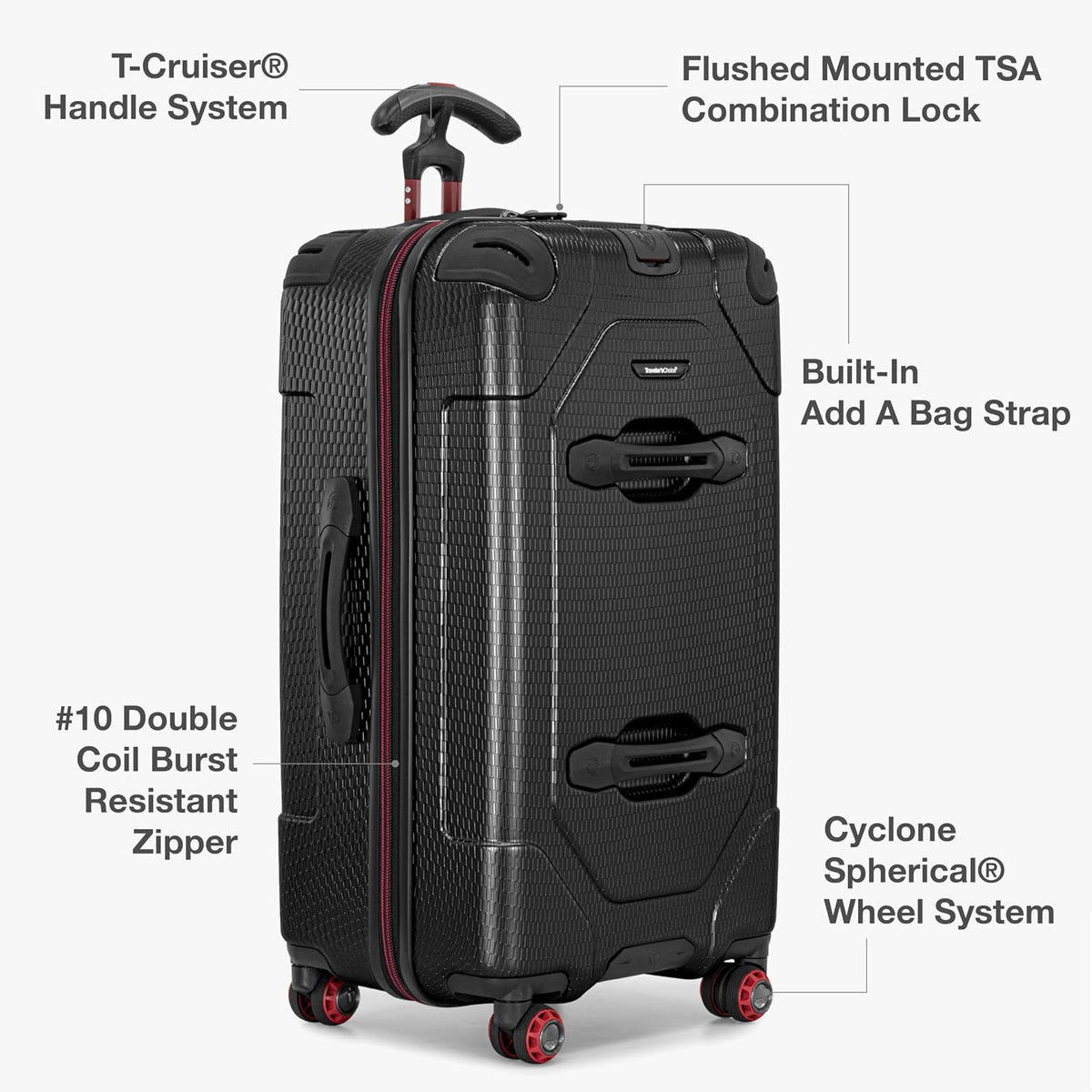Maxporter II Polycarbonate Hardside Trunk with Spinner Wheels, Navy, 22-Inch Carry-on Luggage