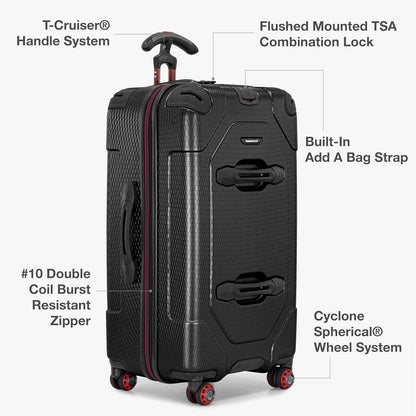 Maxporter II Polycarbonate Hardside Trunk with Spinner Wheels, Navy, 22-Inch Carry-on Luggage