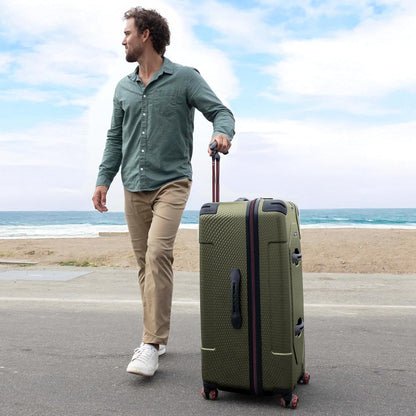 Maxporter II Polycarbonate Hardside Trunk with Spinner Wheels, Navy, 22-Inch Carry-on Luggage
