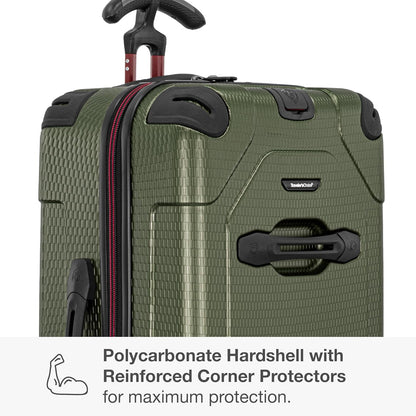 Maxporter II Polycarbonate Hardside Trunk with Spinner Wheels, Navy, 22-Inch Carry-on Luggage