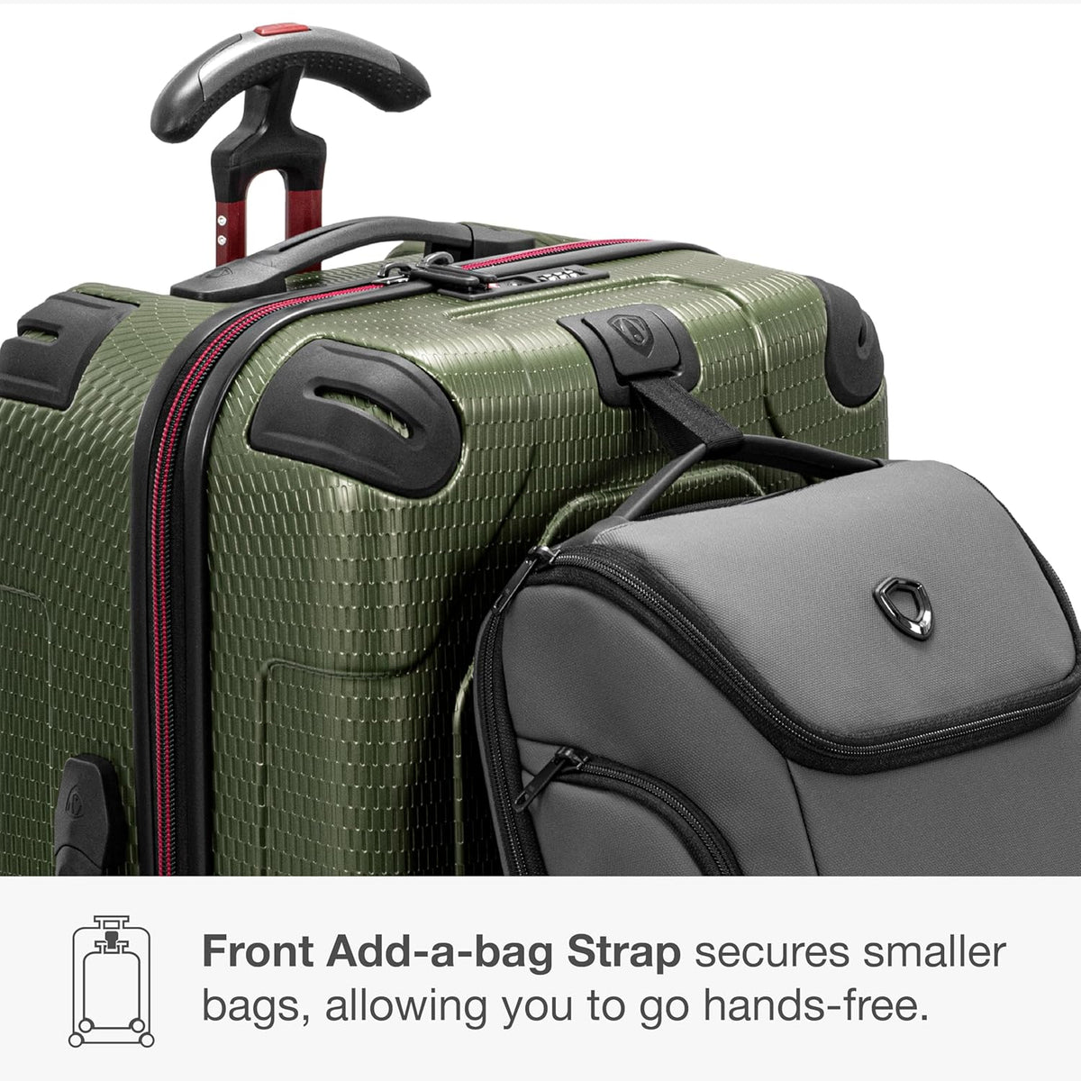 Maxporter II Polycarbonate Hardside Trunk with Spinner Wheels, Navy, 22-Inch Carry-on Luggage