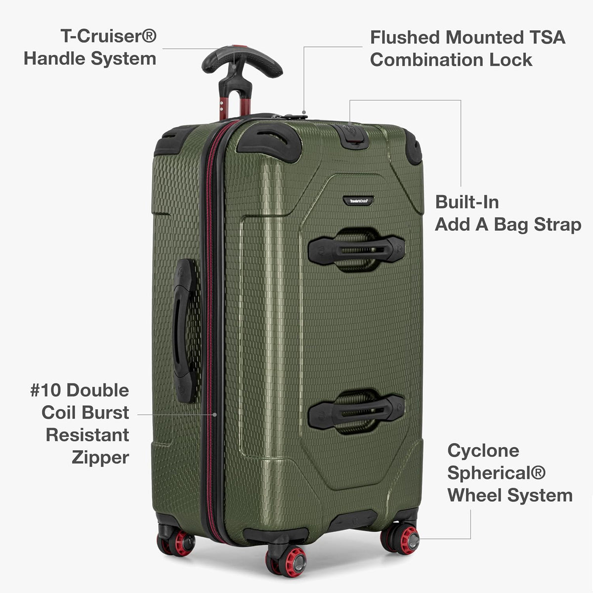 Maxporter II Polycarbonate Hardside Trunk with Spinner Wheels, Navy, 22-Inch Carry-on Luggage