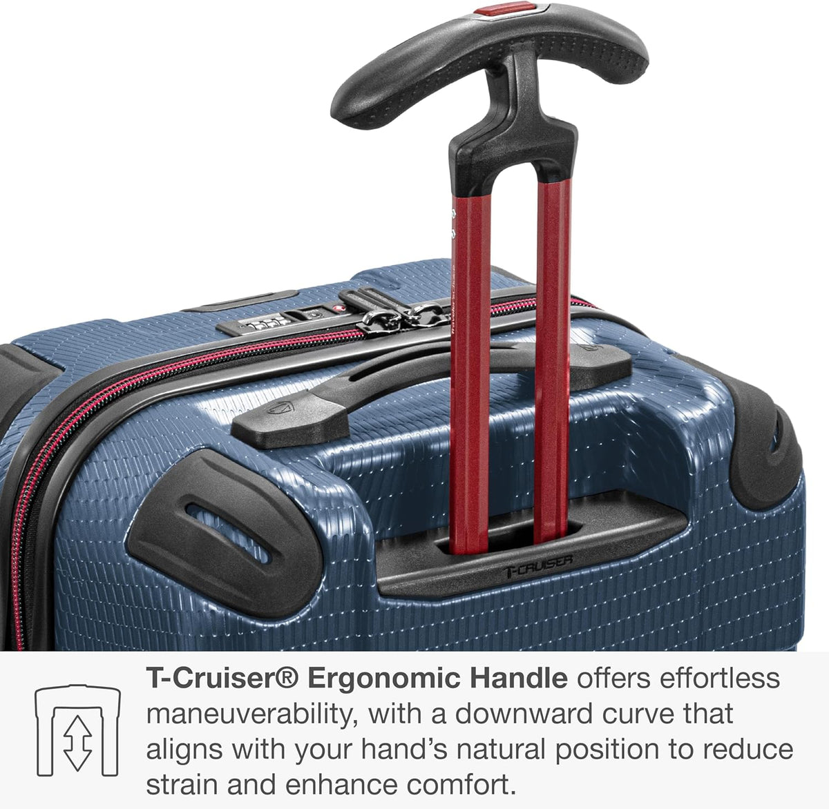 Maxporter II Polycarbonate Hardside Trunk with Spinner Wheels, Navy, 22-Inch Carry-on Luggage
