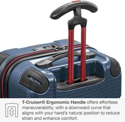 Maxporter II Polycarbonate Hardside Trunk with Spinner Wheels, Navy, 22-Inch Carry-on Luggage