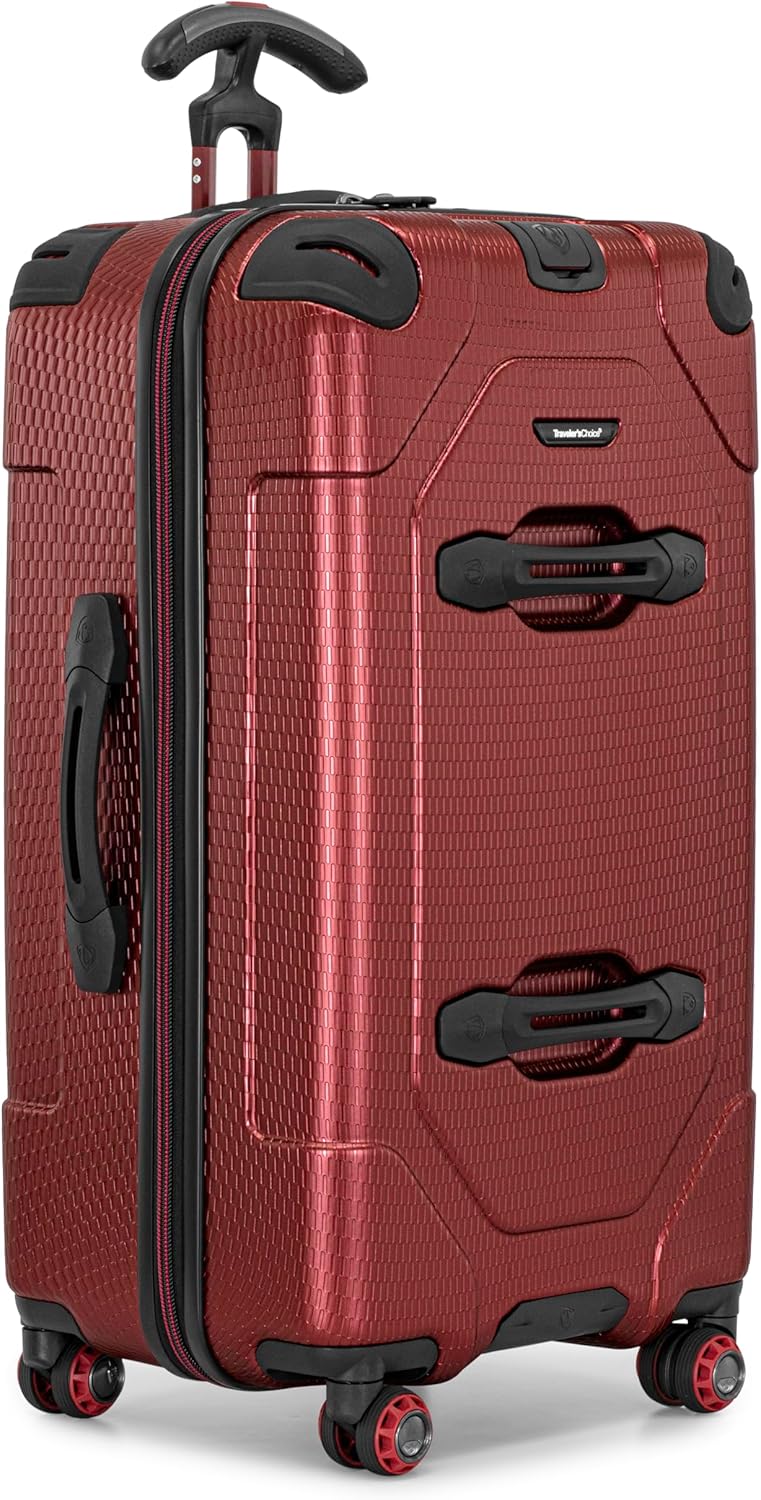 Maxporter II Polycarbonate Hardside Trunk with Spinner Wheels, Navy, 22-Inch Carry-on Luggage