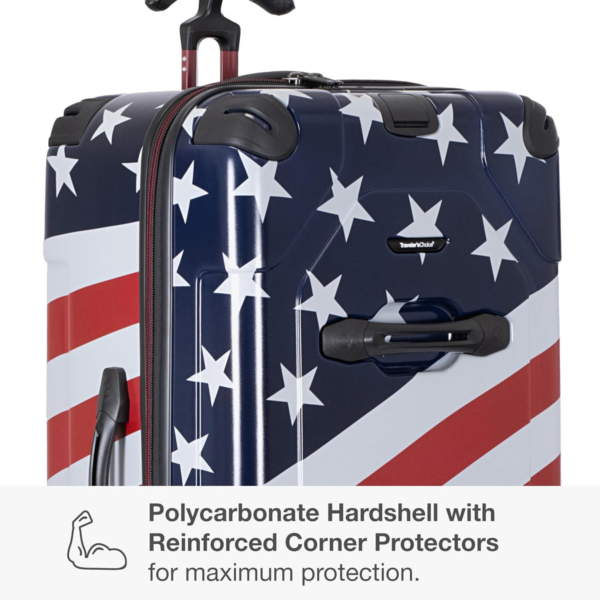 Maxporter II Polycarbonate Hardside Trunk with Spinner Wheels, Navy, 22-Inch Carry-on Luggage