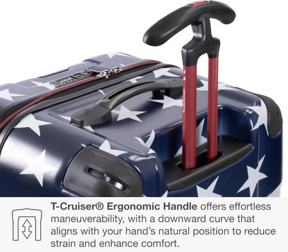 Maxporter II Polycarbonate Hardside Trunk with Spinner Wheels, Navy, 22-Inch Carry-on Luggage