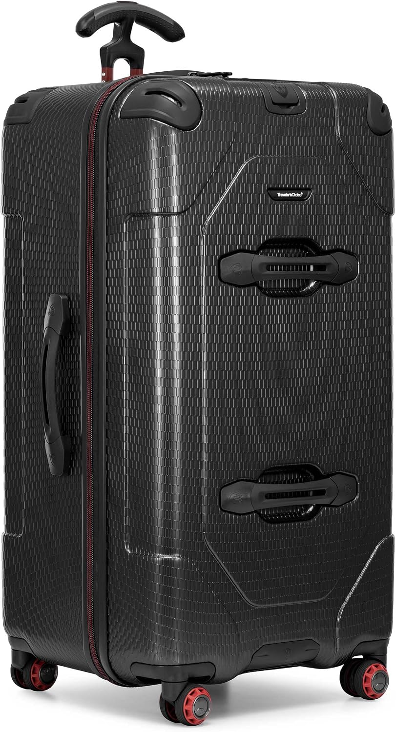 Maxporter II Polycarbonate Hardside Trunk with Spinner Wheels, Navy, 22-Inch Carry-on Luggage