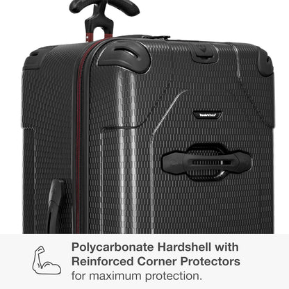 Maxporter II Polycarbonate Hardside Trunk with Spinner Wheels, Navy, 22-Inch Carry-on Luggage