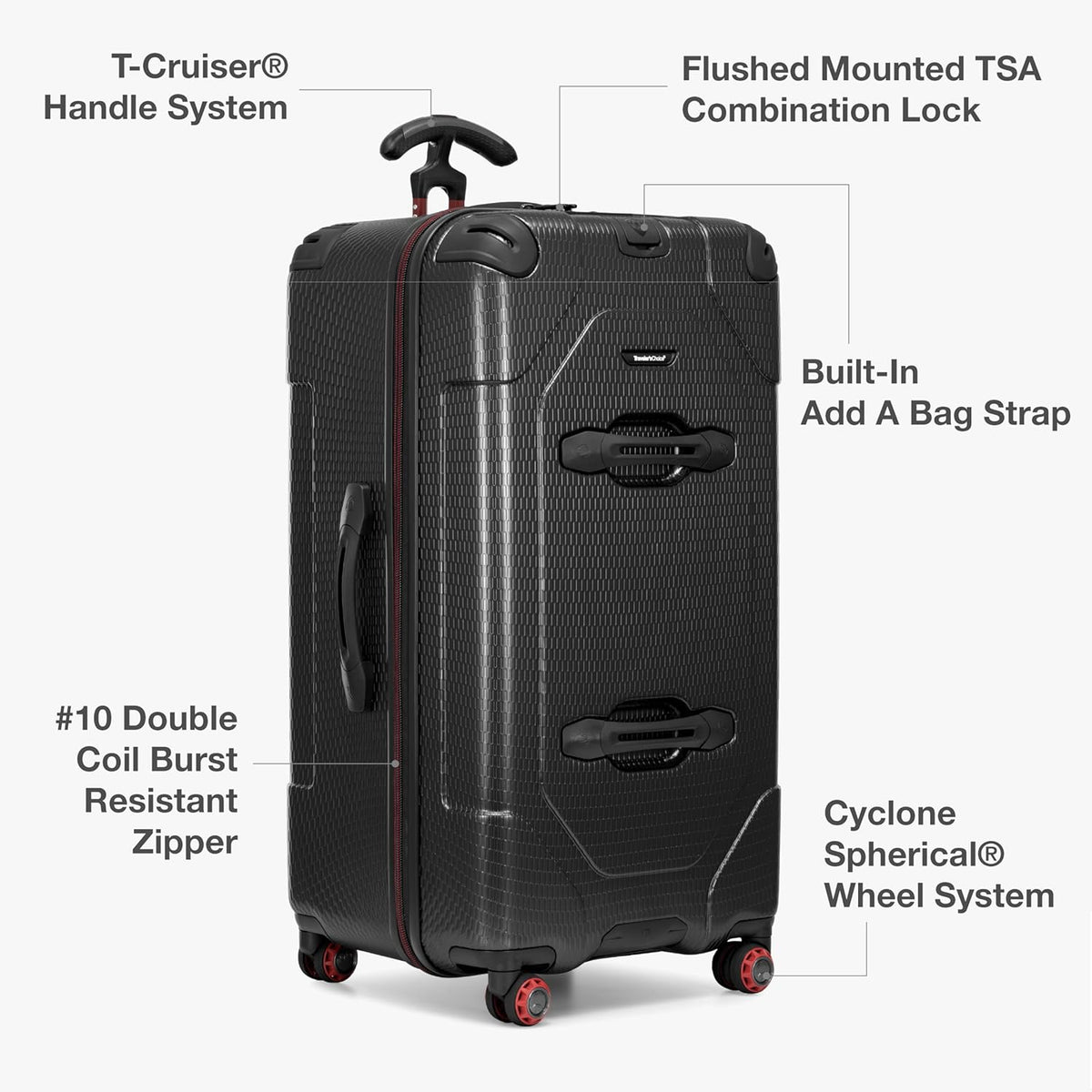 Maxporter II Polycarbonate Hardside Trunk with Spinner Wheels, Navy, 22-Inch Carry-on Luggage
