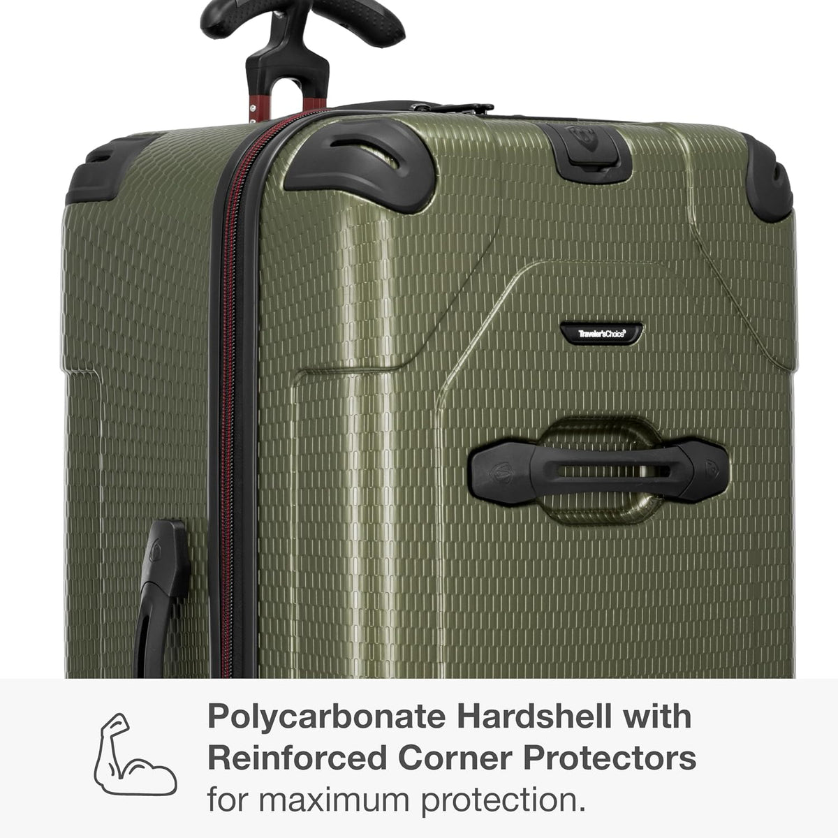 Maxporter II Polycarbonate Hardside Trunk with Spinner Wheels, Navy, 22-Inch Carry-on Luggage