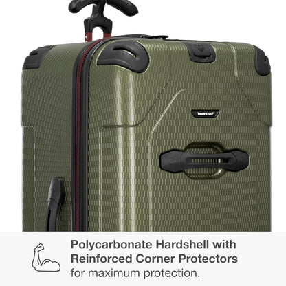 Maxporter II Polycarbonate Hardside Trunk with Spinner Wheels, Navy, 22-Inch Carry-on Luggage