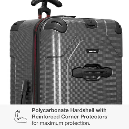 Maxporter II Polycarbonate Hardside Trunk with Spinner Wheels, Navy, 22-Inch Carry-on Luggage
