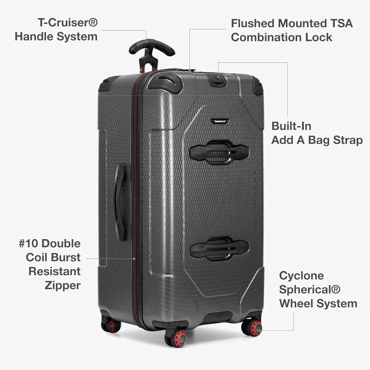 Maxporter II Polycarbonate Hardside Trunk with Spinner Wheels, Navy, 22-Inch Carry-on Luggage