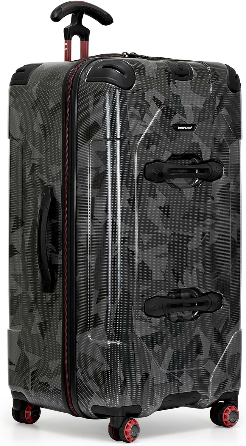 Maxporter II Polycarbonate Hardside Trunk with Spinner Wheels, Navy, 22-Inch Carry-on Luggage