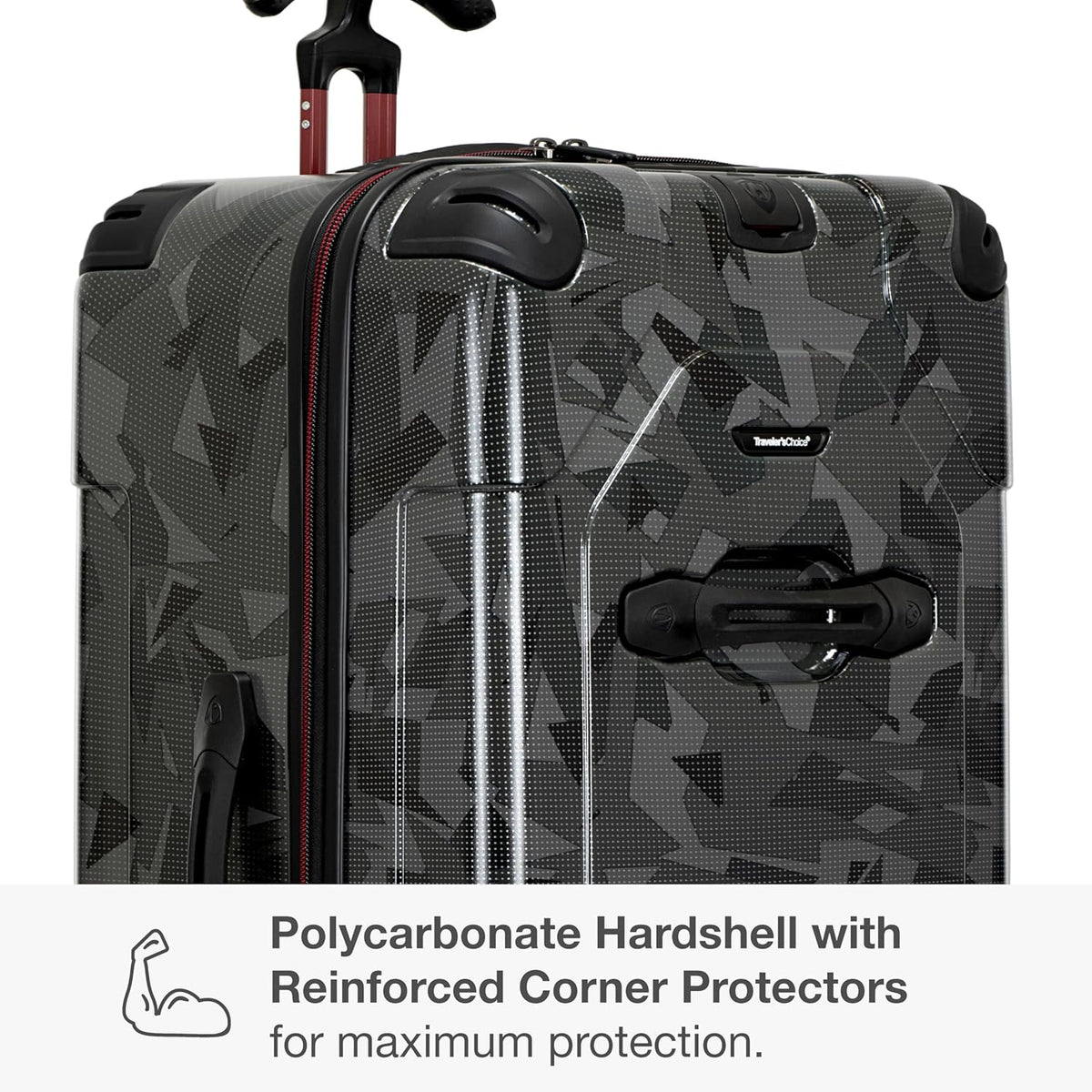 Maxporter II Polycarbonate Hardside Trunk with Spinner Wheels, Navy, 22-Inch Carry-on Luggage