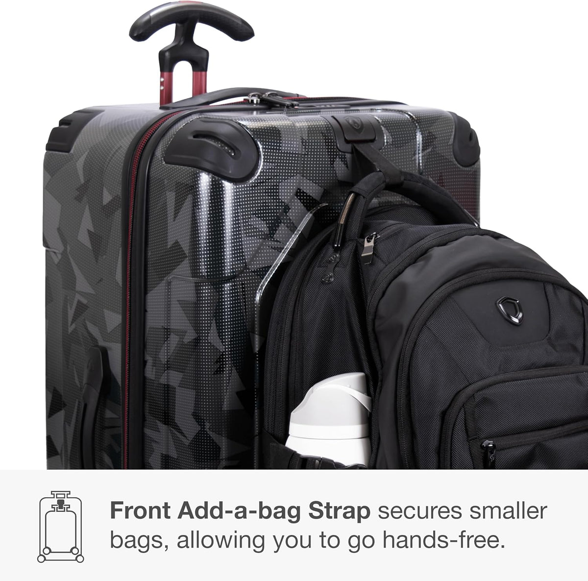 Maxporter II Polycarbonate Hardside Trunk with Spinner Wheels, Navy, 22-Inch Carry-on Luggage