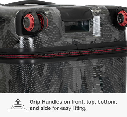 Maxporter II Polycarbonate Hardside Trunk with Spinner Wheels, Navy, 22-Inch Carry-on Luggage