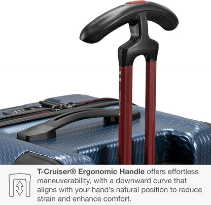 Maxporter II Polycarbonate Hardside Trunk with Spinner Wheels, Navy, 22-Inch Carry-on Luggage